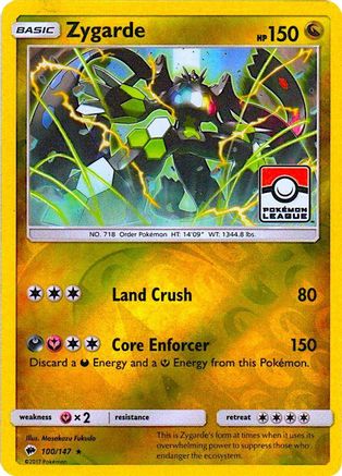 Zygarde (Pokemon League) (100/147) [League & Championship Cards] Reverse Holofoil - Promo