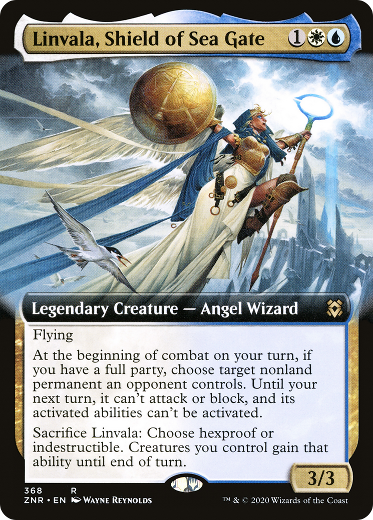 Linvala, Shield of Sea Gate (Extended Art) (ZNR-368) [Zendikar Rising]