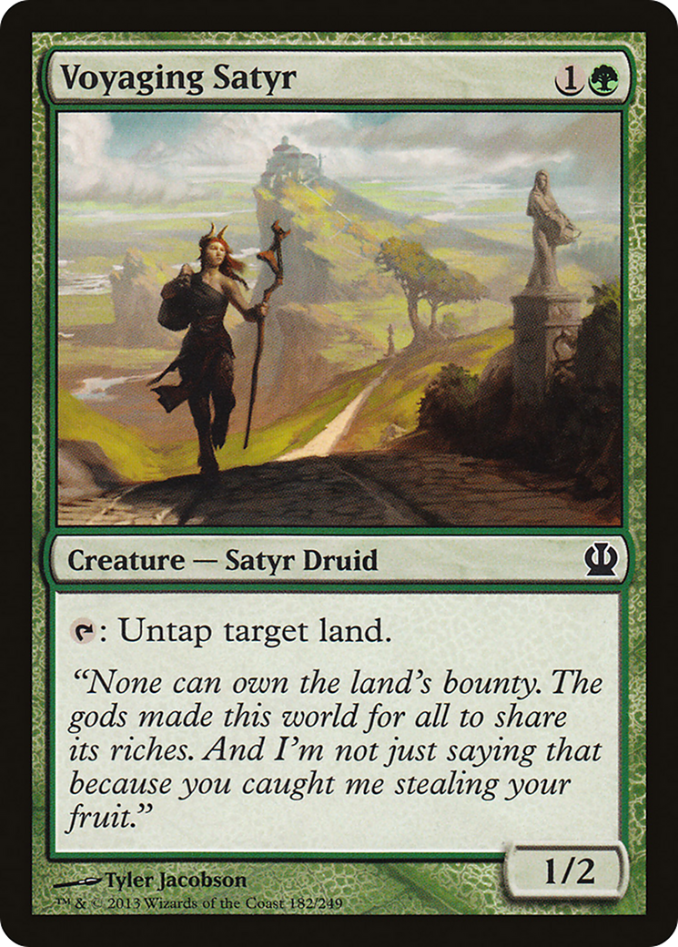 Voyaging Satyr (THS-182) [Theros] Foil