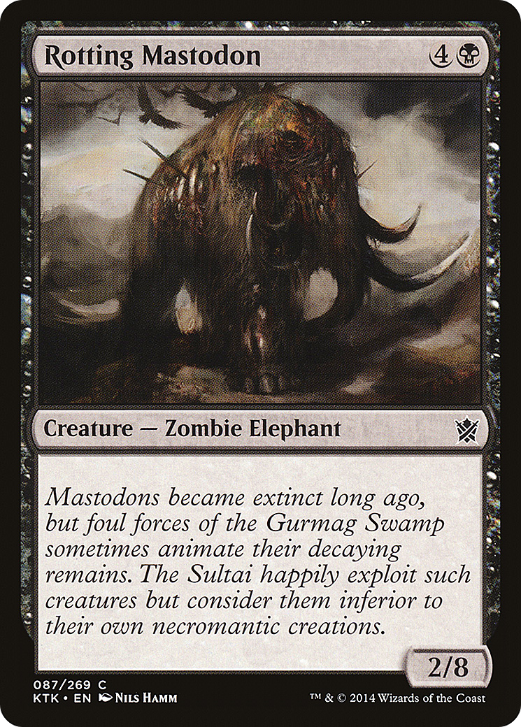 Rotting Mastodon (KTK-087) [Khans of Tarkir] Foil