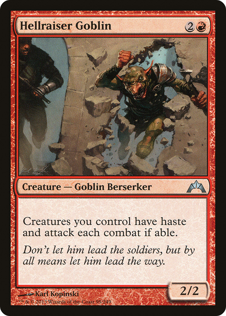 Hellraiser Goblin (GTC-095) [Gatecrash] Foil