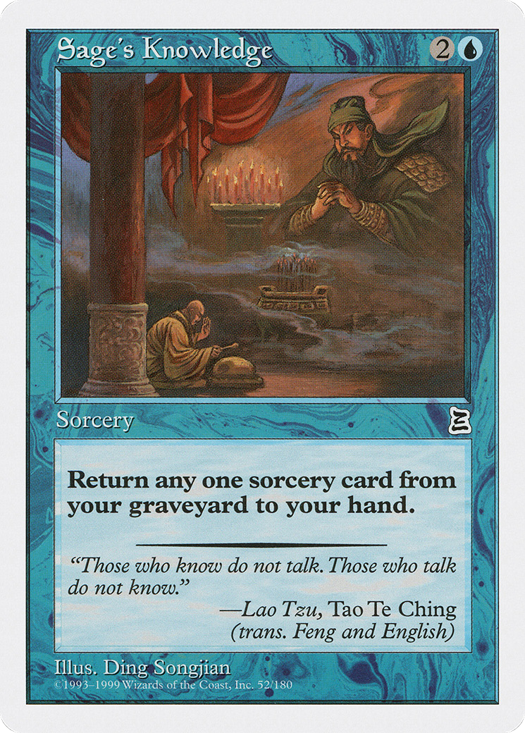Sage's Knowledge (PTK-052) [Portal Three Kingdoms]