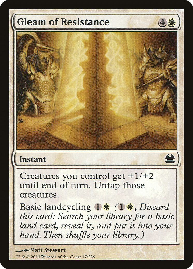Gleam of Resistance (MMA-017) [Modern Masters] Foil