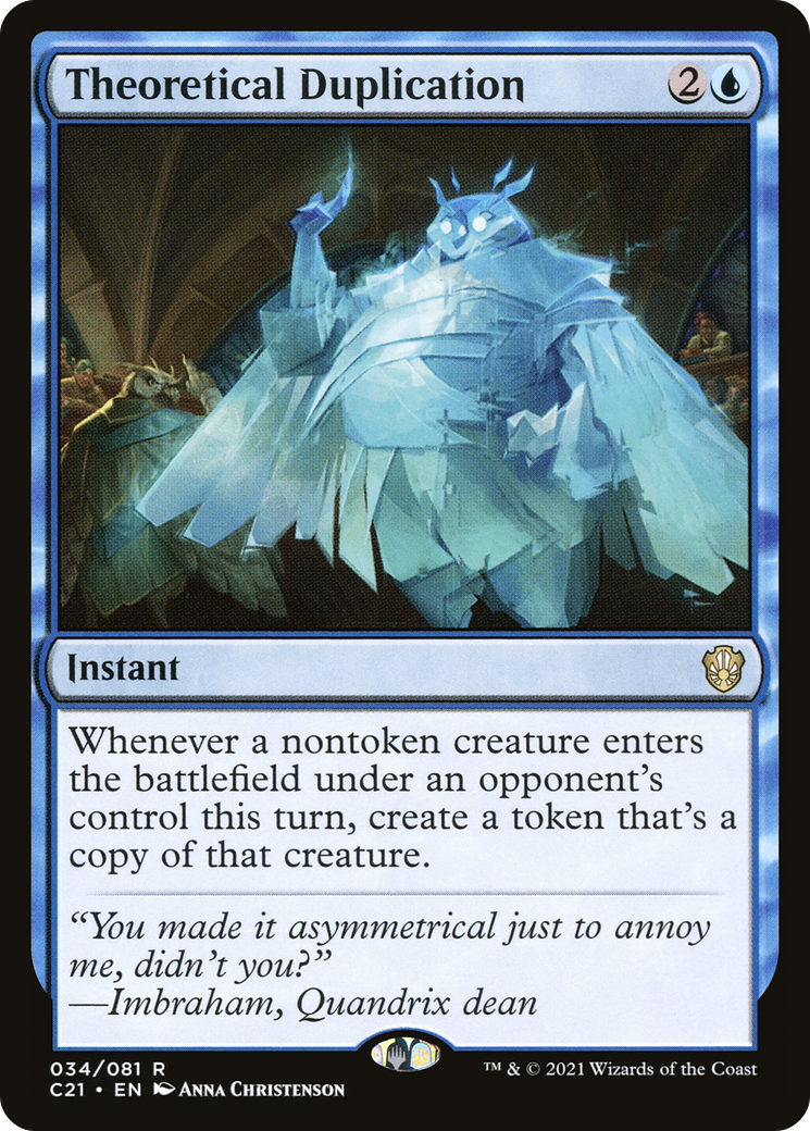 Theoretical Duplication (C21-034) [Commander 2021]