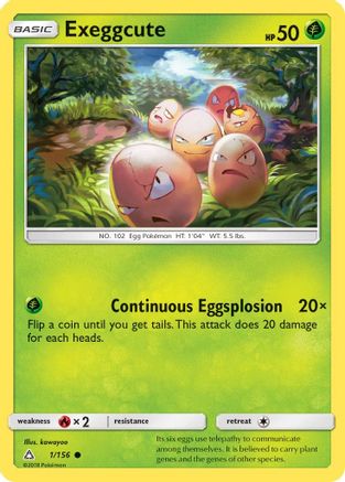 Exeggcute (001/156) [SM  Ultra Prism] Reverse Holofoil - Common