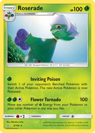 Roserade (5/156) [SM  Ultra Prism] - Rare