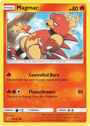 Magmar (018/156) [SM  Ultra Prism] - Common