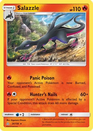 Salazzle (26/156) [SM  Ultra Prism] - Rare