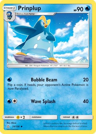 Prinplup (033/156) [SM  Ultra Prism] Reverse Holofoil - Uncommon