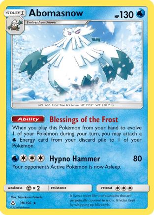 Abomasnow (38/156) [SM  Ultra Prism] - Rare