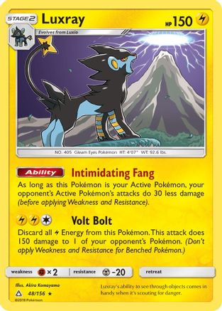 Luxray (48/156) [SM  Ultra Prism] Holofoil - Holo Rare