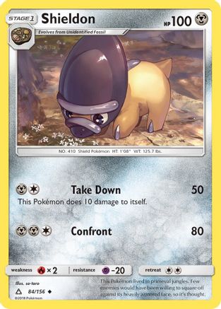 Shieldon (084/156) [SM  Ultra Prism] Reverse Holofoil - Uncommon