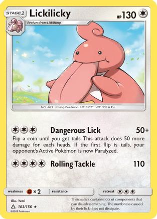 Lickilicky (103/156) [SM  Ultra Prism] - Rare