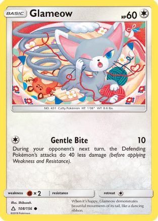 Glameow (108/156) [SM  Ultra Prism] - Common