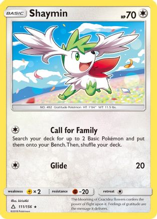 Shaymin (111/156) [SM  Ultra Prism] - Rare