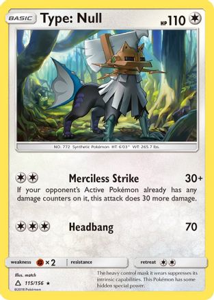 Type: (115/156) [SM  Ultra Prism] Reverse Holofoil - Rare