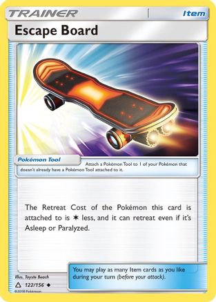 Escape Board (122/156) [SM  Ultra Prism] Reverse Holofoil - Uncommon