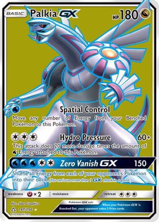Palkia GX (Full Art) (147/156) [SM  Ultra Prism] Holofoil - Ultra Rare