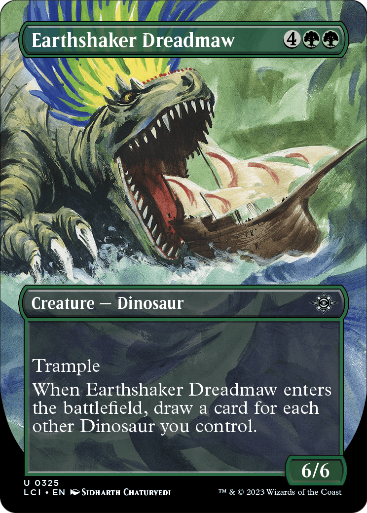 Earthshaker Dreadmaw (Borderless) (LCI-325) [The Lost Caverns of Ixalan] Foil