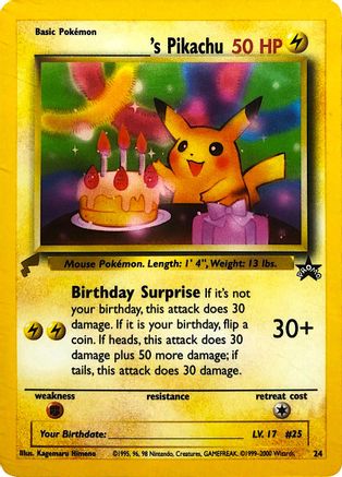 ______'s Pikachu (024) [Pikachu World Collection Promos] - Promo