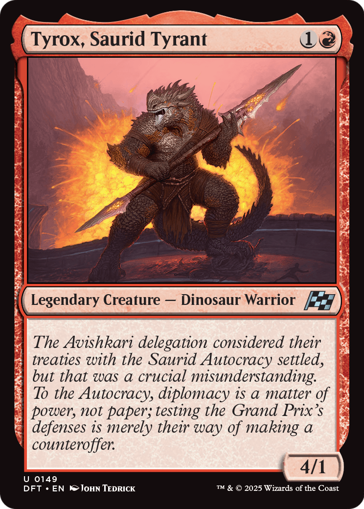 Tyrox, Saurid Tyrant (DFT-149) [Aetherdrift]