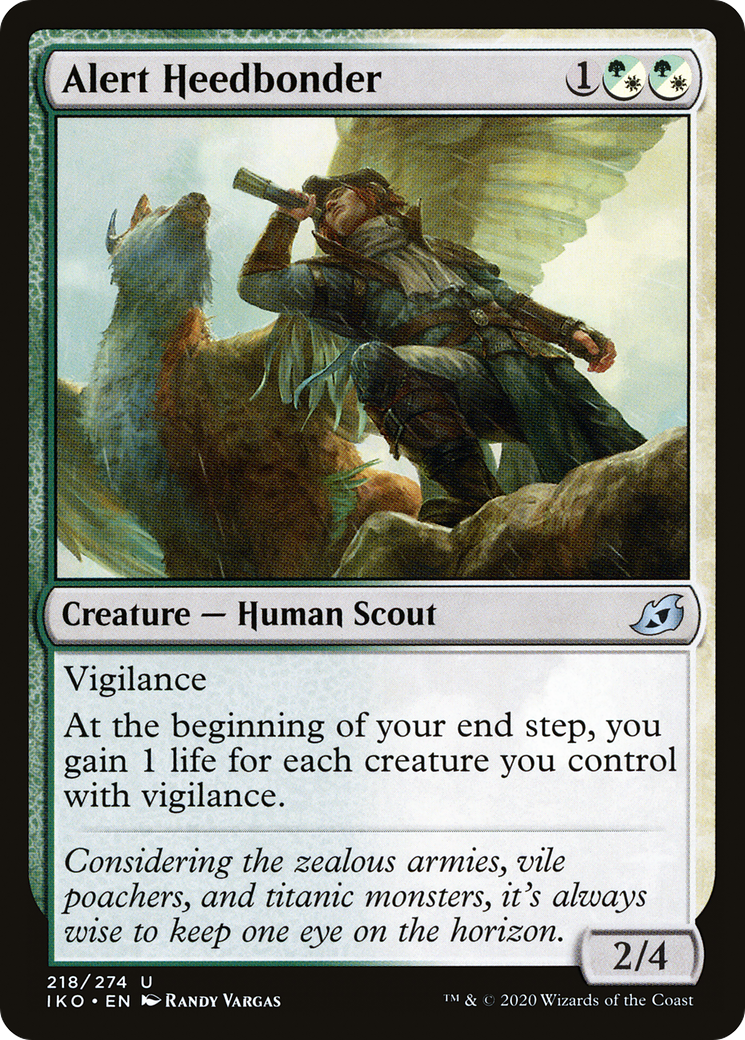 Alert Heedbonder (IKO-218) [Ikoria: Lair of Behemoths] Foil