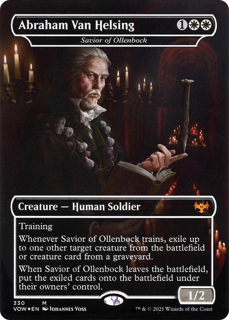 Abraham Van Helsing - Savior of Ollenbock (VOW-330) (Borderless) [Innistrad: Crimson Vow]