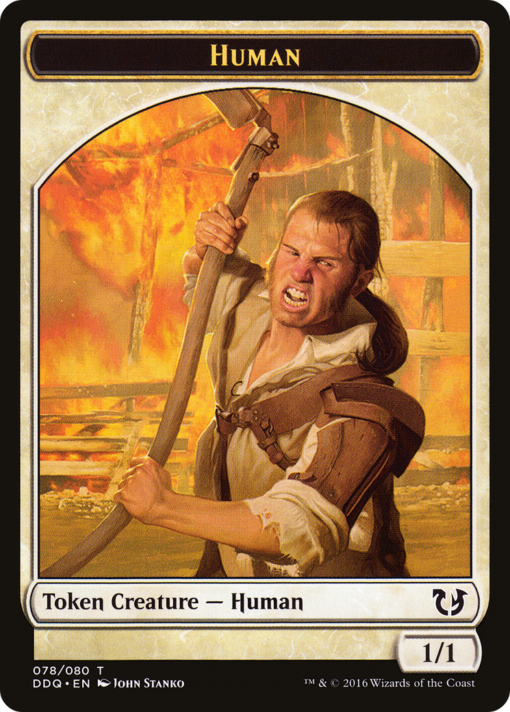 Human Token (DDQ-078) [Duel Decks: Blessed vs. Cursed]