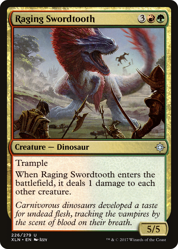 Raging Swordtooth (XLN-226) [Ixalan]