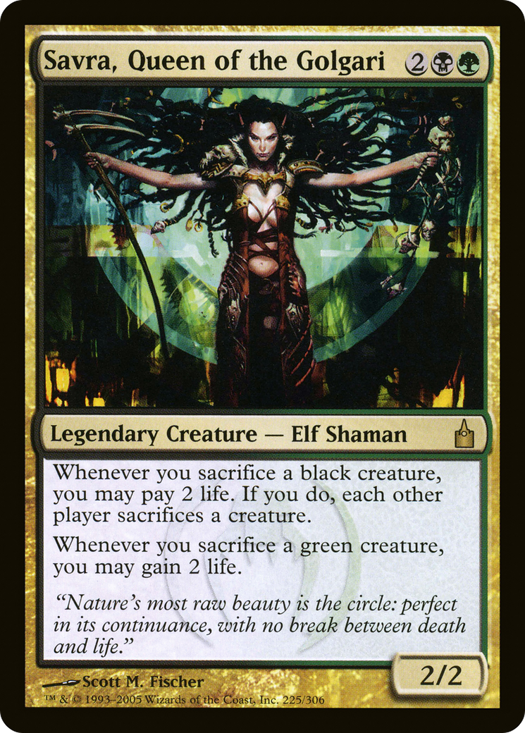 Savra, Queen of the Golgari (RAV-225) [Ravnica: City of Guilds] Foil