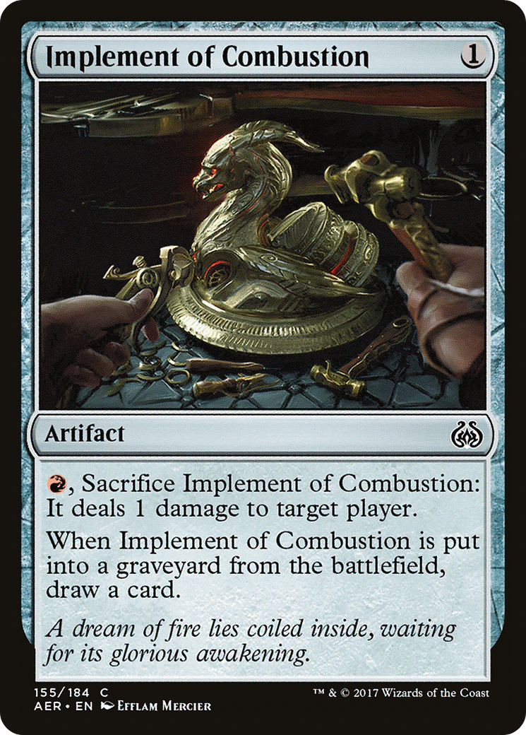 Implement of Combustion (AER-155) [Aether Revolt] Foil