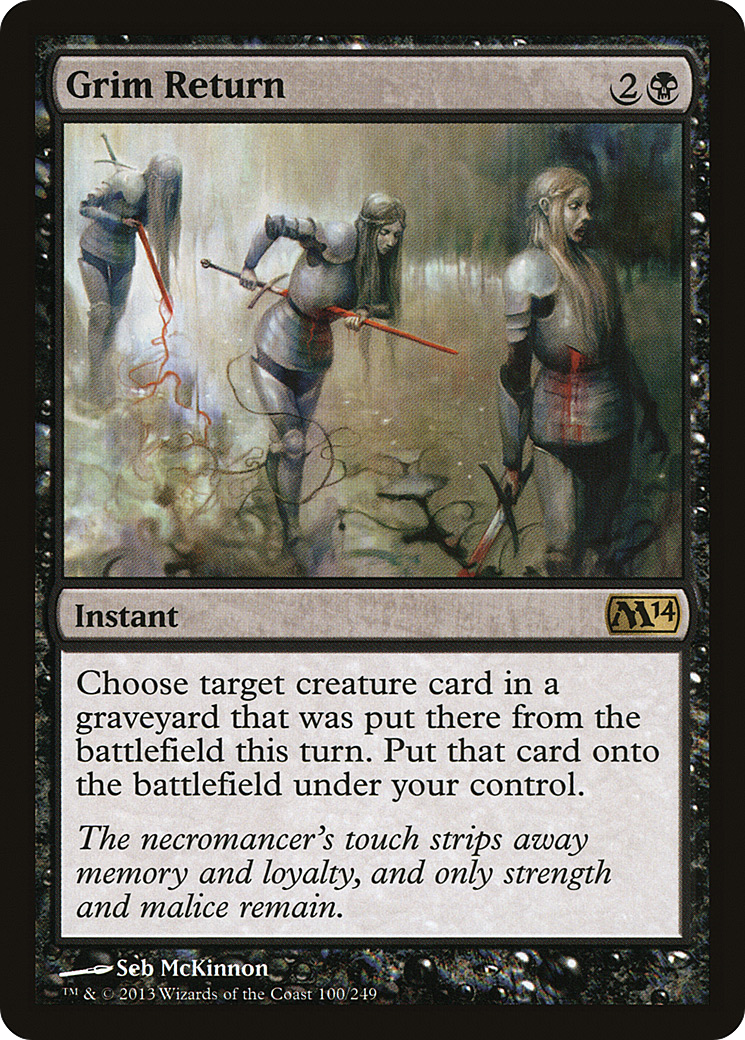 Grim Return (M14-100) [Magic 2014] Foil