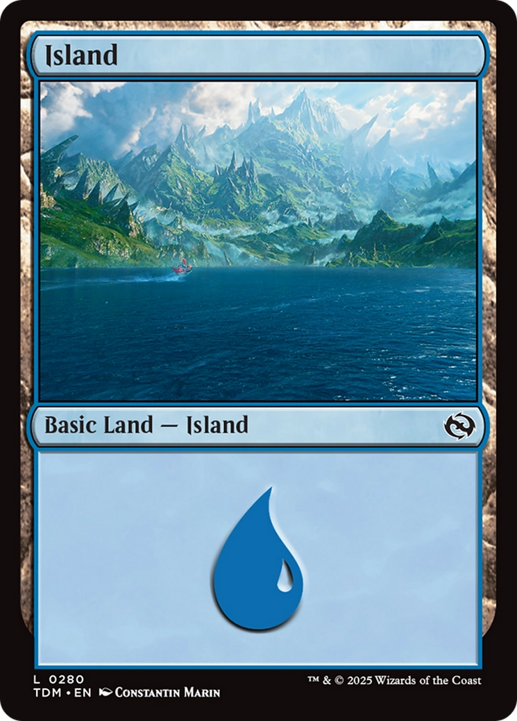 Island (TDM-280) [Tarkir: Dragonstorm]