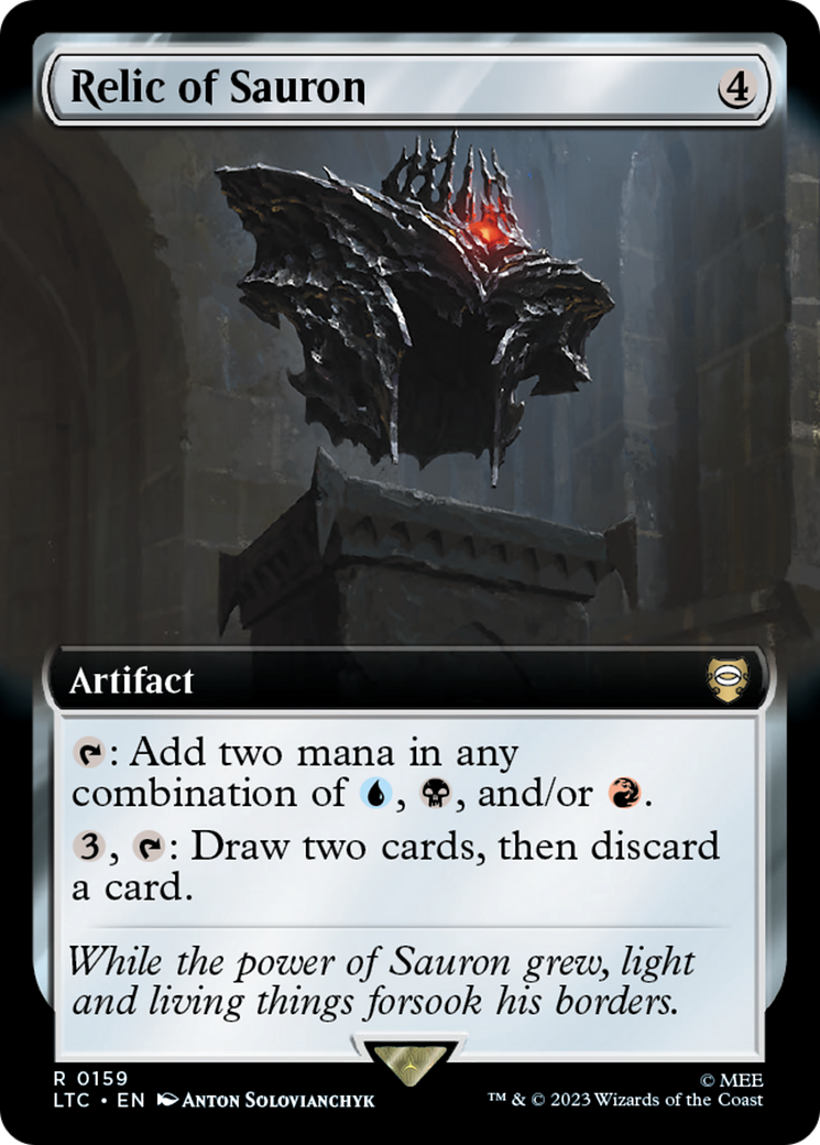 Relic of Sauron (Extended Art) (LTC-159) [Tales of Middle-earth Commander] Foil