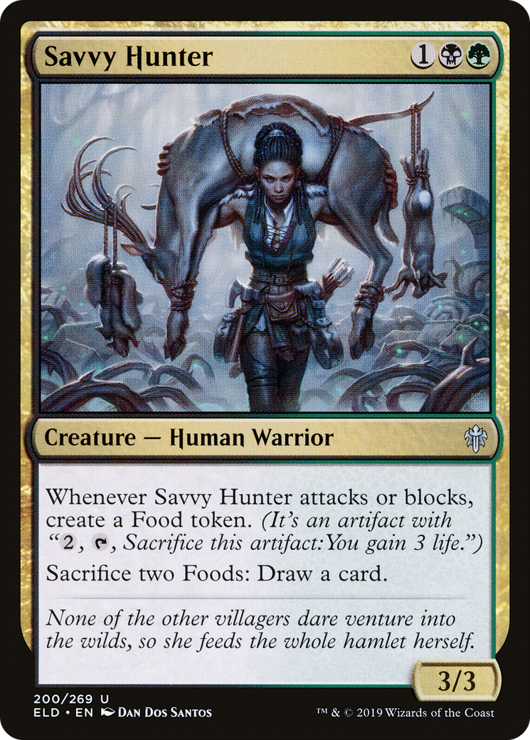 Savvy Hunter (ELD-200) [Throne of Eldraine] Foil