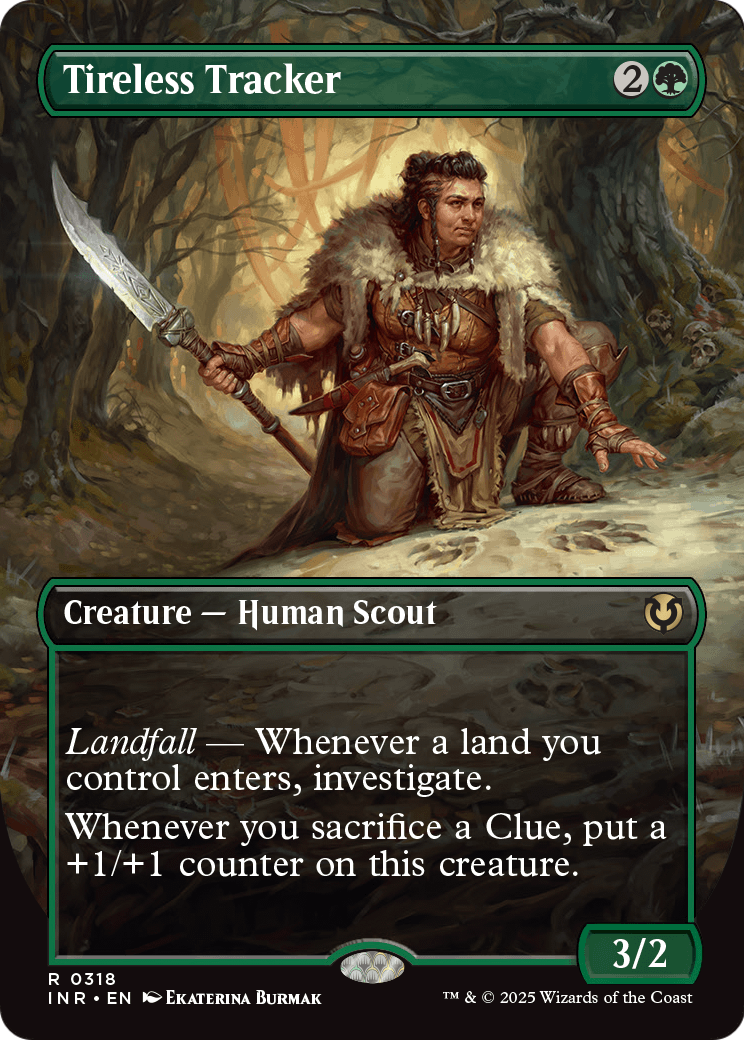 Tireless Tracker (Borderless) (INR-318) [Innistrad Remastered] Foil