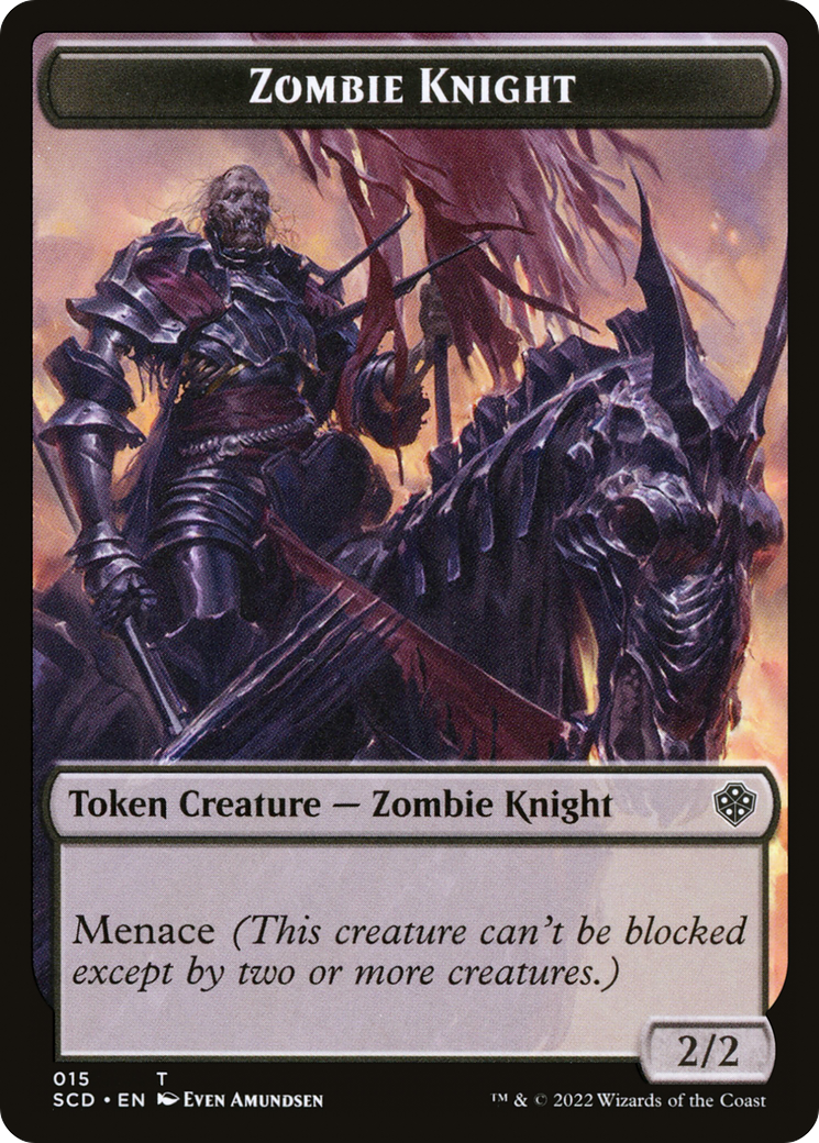 Zombie Knight (TSCD-015) [Starter Commander Deck Tokens]