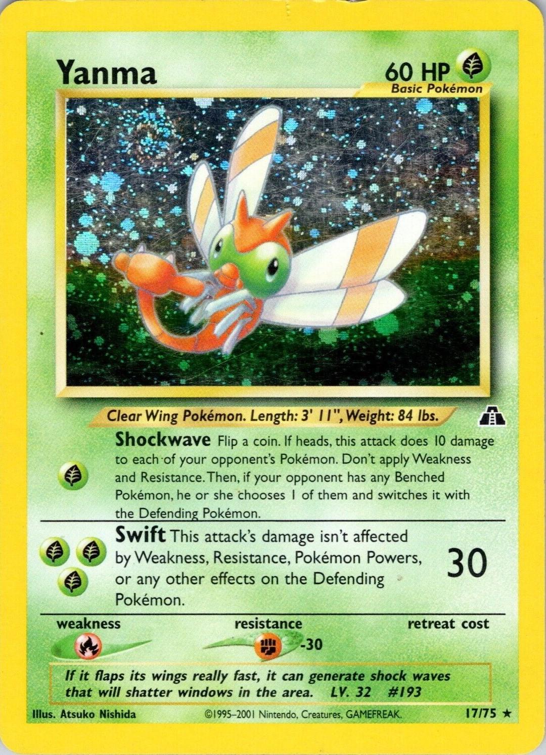 Yanma (17/75) [Neo Discovery] Unlimited Holofoil - Holo Rare