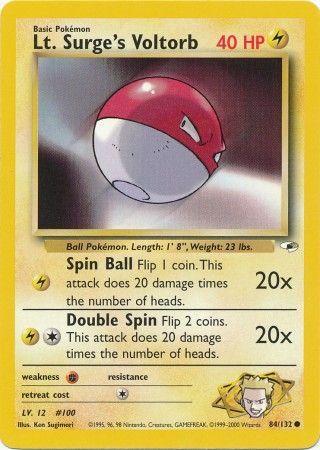 Lt. Surge's Voltorb (084/132) [Gym Heroes] Unlimited - Common