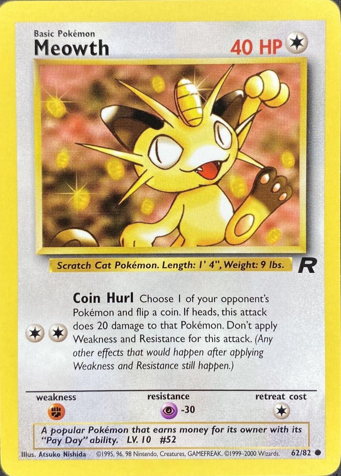 Meowth (062/82) [Team Rocket] Unlimited - Common
