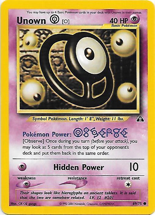 Unown [O] (069/75) [Neo Discovery] Unlimited - Common