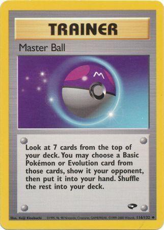 Master Ball (116/132) [Gym Challenge] Unlimited - Uncommon