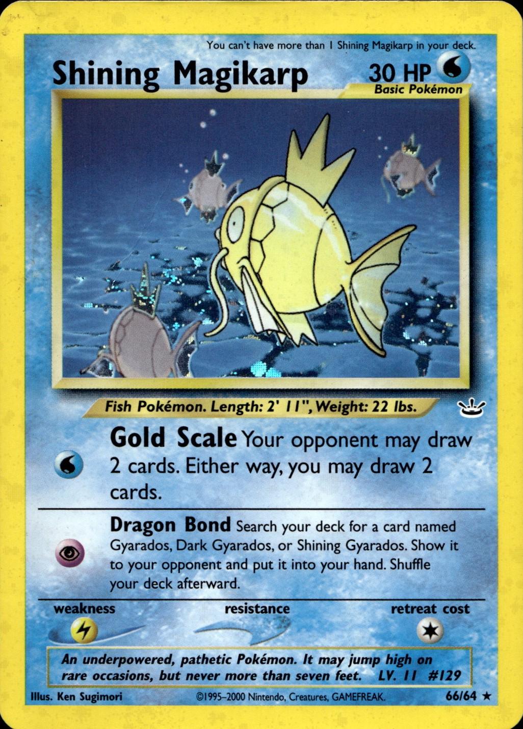 Shining Magikarp (66/64) [Neo Revelation] Unlimited Holofoil - Secret Rare