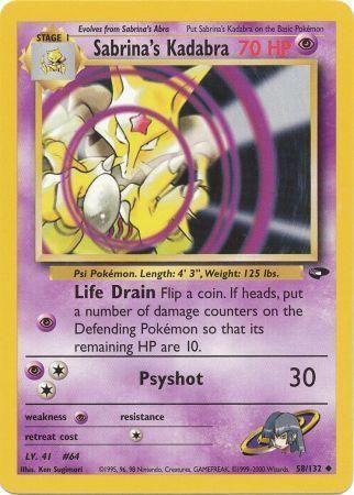 Sabrina's Kadabra (058/132) [Gym Challenge] Unlimited - Uncommon