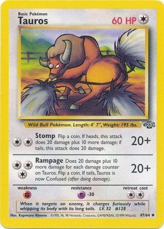 Tauros (047/64) [Jungle] Unlimited - Uncommon
