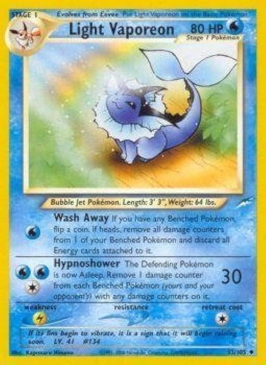 Light Vaporeon (052/105) [Neo Destiny] Unlimited - Uncommon