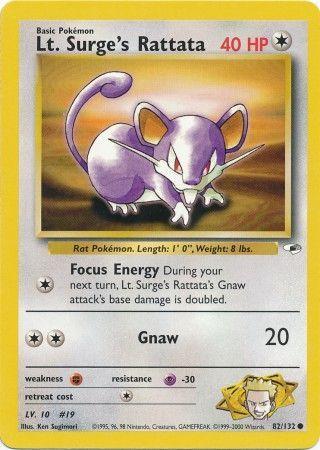 Lt. Surge's Rattata (082/132) [Gym Heroes] Unlimited - Common