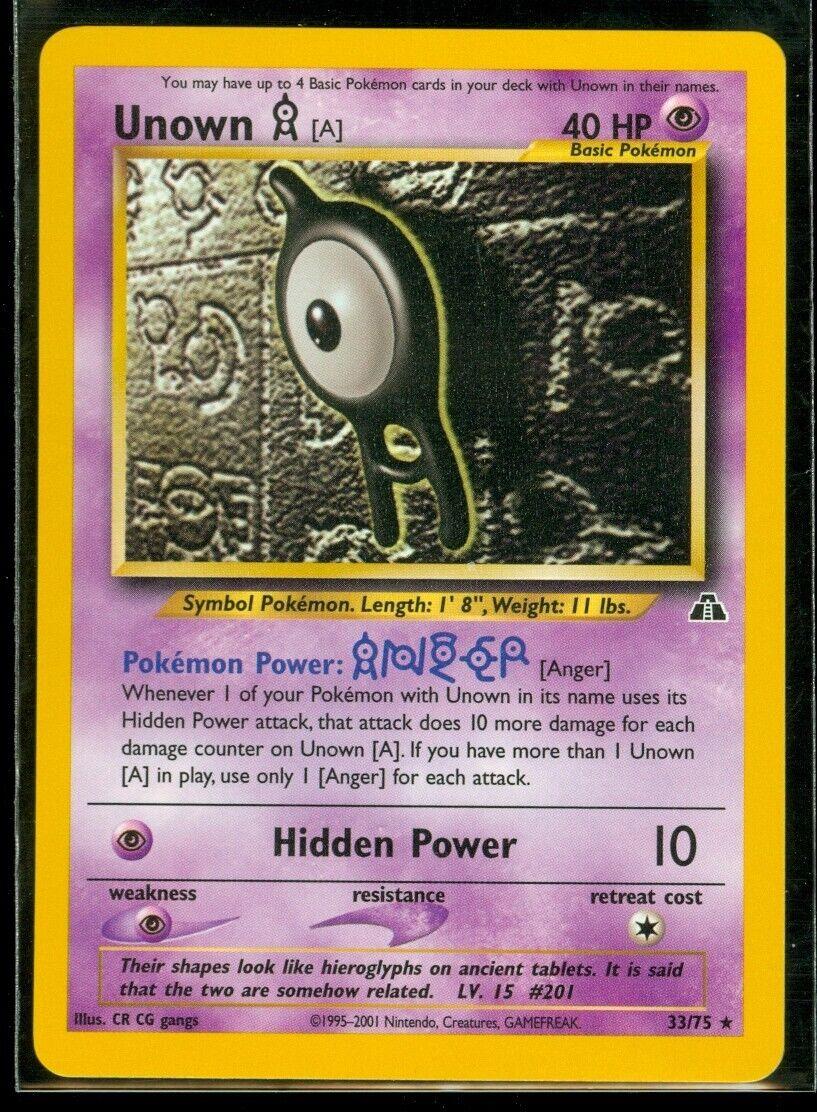 Unown [A] (33/75) [Neo Discovery] Unlimited - Rare