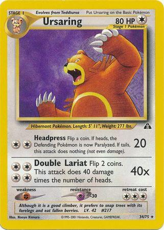 Ursaring (034/75) [Neo Discovery] Unlimited - Rare