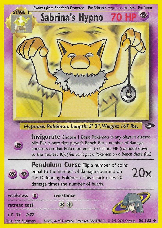 Sabrina's Hypno (056/132) [Gym Challenge] Unlimited - Uncommon